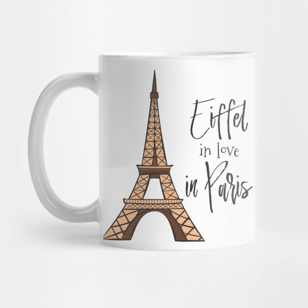 Eiffel in Love in Paris by Dreamy Panda Designs